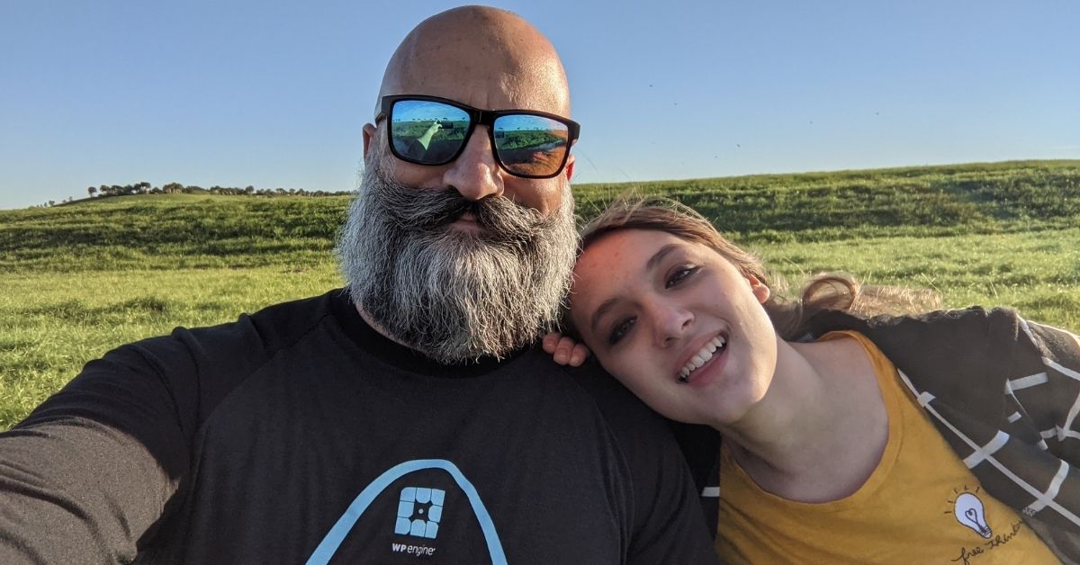 David Johnson and daughter